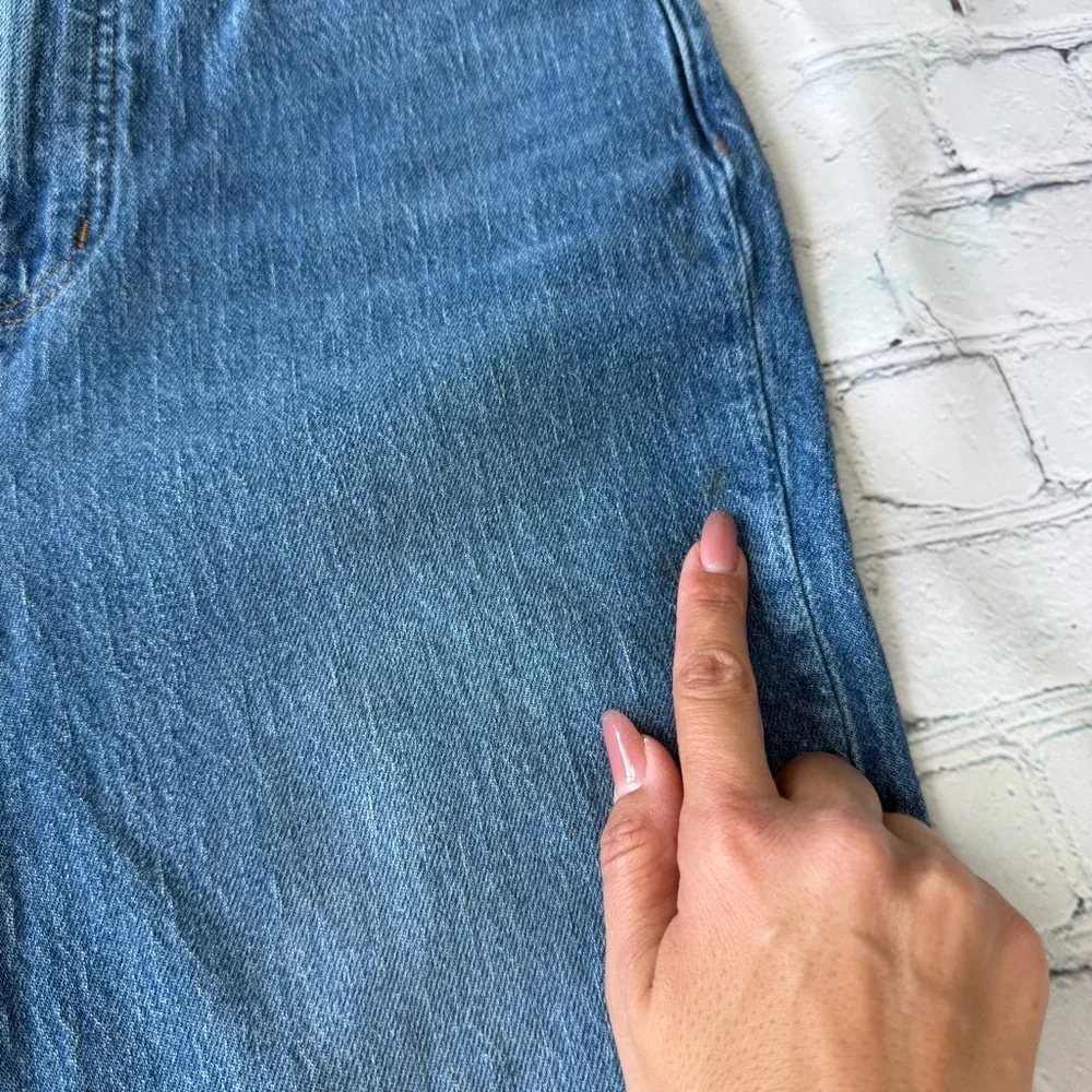 ✅ Madewell High-Rise Blue The perfect Vintage  Jeans frayed hem size 27